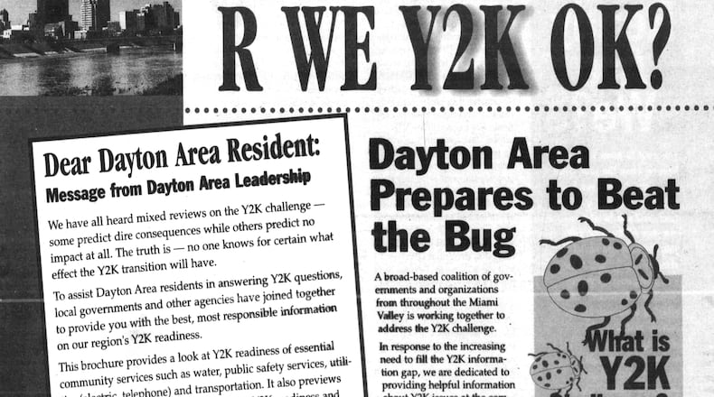The Y2K bug: How Dayton prepared for the approaching millennium 25 years ago. DAYTON DAILY NEWS ARCHIVES