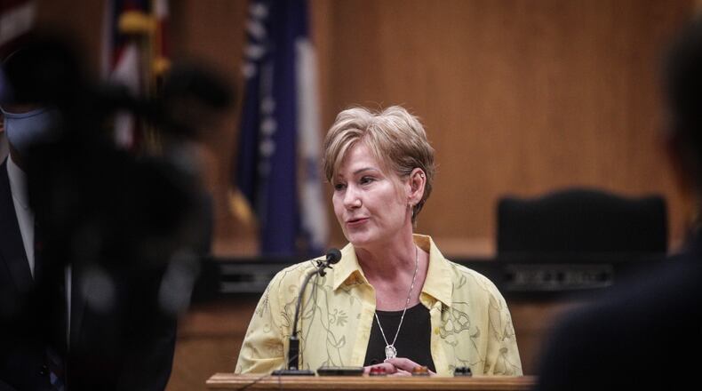 Dayton City Manager Shelley Dickstein said the city is "casting a wide net" to learn how citizens would like the city to spend American Rescue Plan funds. JIM NOELKER/STAFF