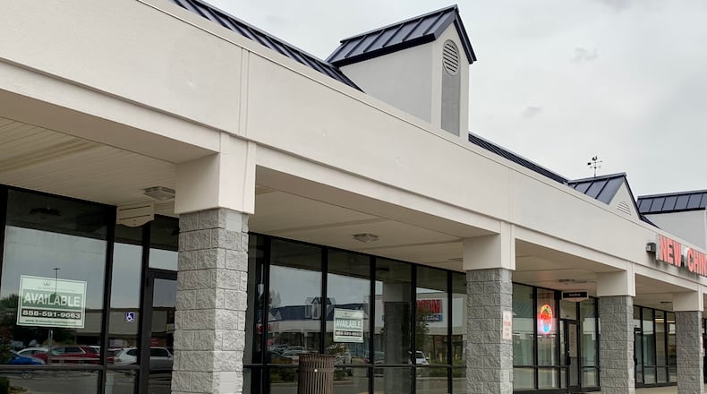 A Feeders Pet Supply store is coming to this storefront in Xenia's West Park Square shopping center, expected to open in early 2022. LONDON BISHOP/STAFF