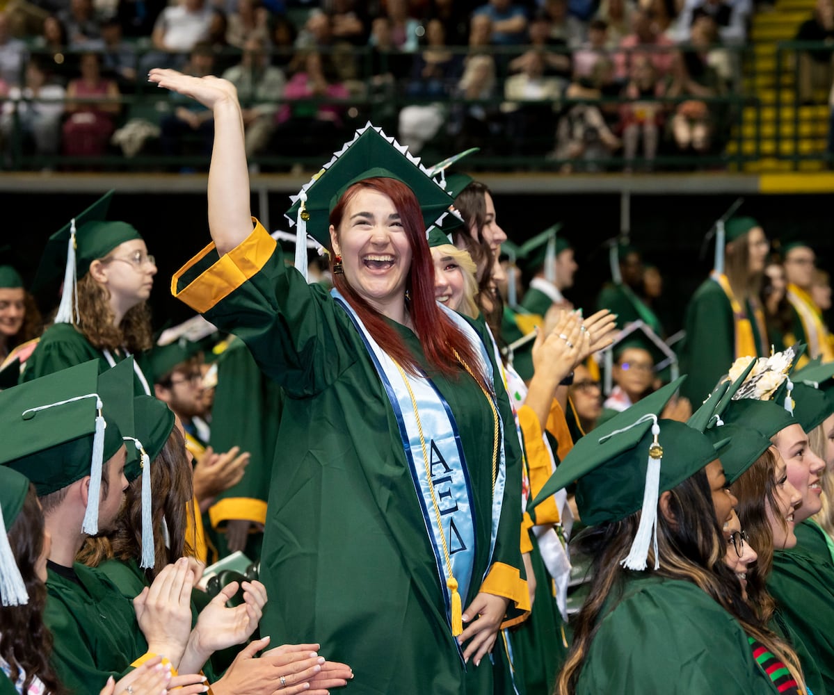 Wright State University's 2025 spring commencement