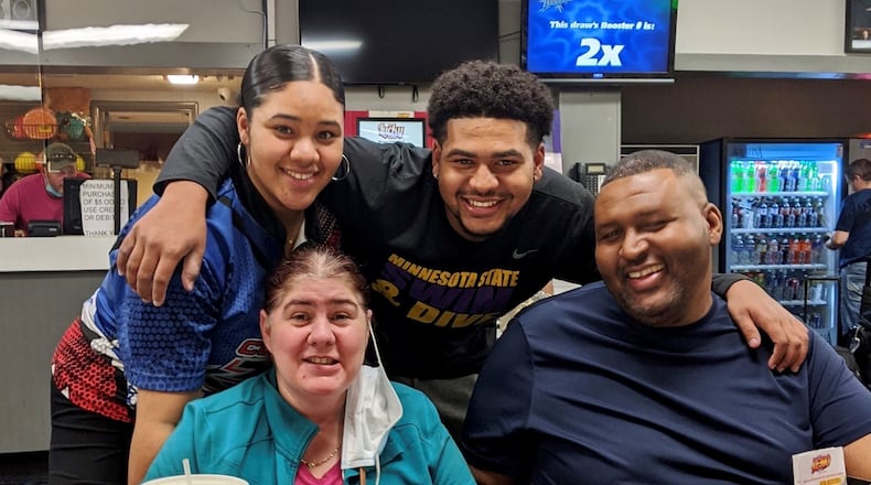 The Schooler family, from left: Kiersten (back), mom Terri (sitting), Keith and Byron (sitting). CONTRIBUTED