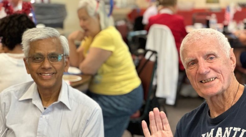 Visitors at the Joyce Young Senior Center in Washington Twp. enjoy a past 4th of July celebration. CONTRIBUTED