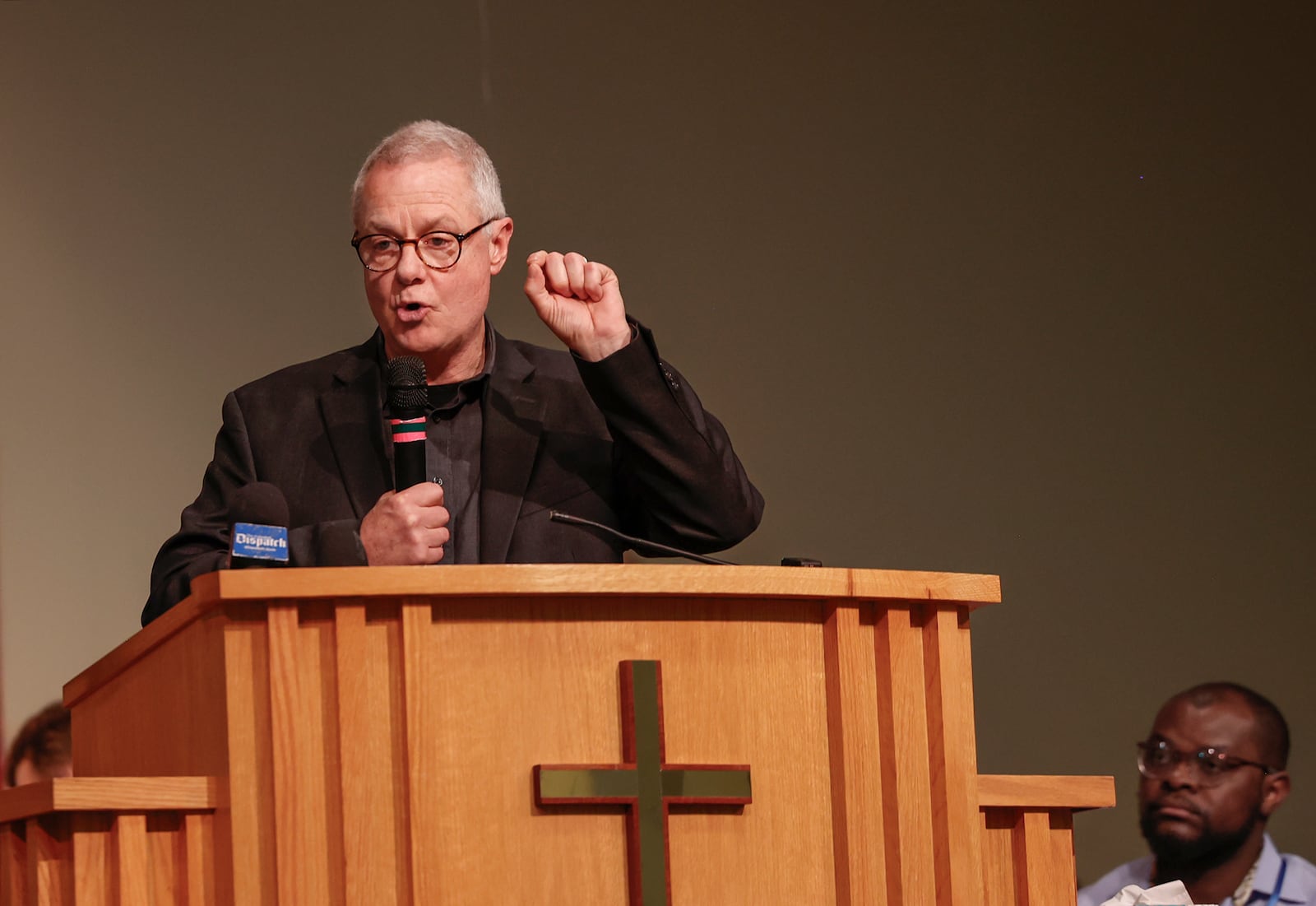 Pastor Carl Ruby speaks during Here We Stand: Faith Leaders for Immigration Justice & Family Unity at St. John Missionary Baptist Church on Monday, Feb. 2, 2026, in Springfield. Pastors, faith leaders and community members gathered to pray and call for the extension of Temporary Protected Status, which is scheduled to expire on Tuesday, Feb. 3, 2026. JOSEPH COOKE/STAFF