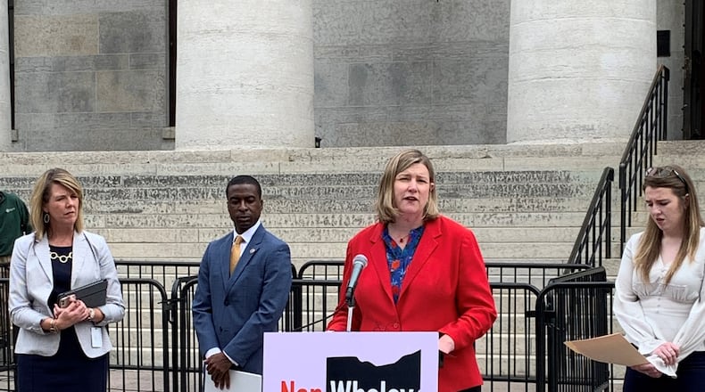 Dayton Mayor Nan Whaley, in her bid to become Ohio governor, released a plan Tuesday, June 1, 2020 that she says would dismantle the “culture of corruption” in state politics.