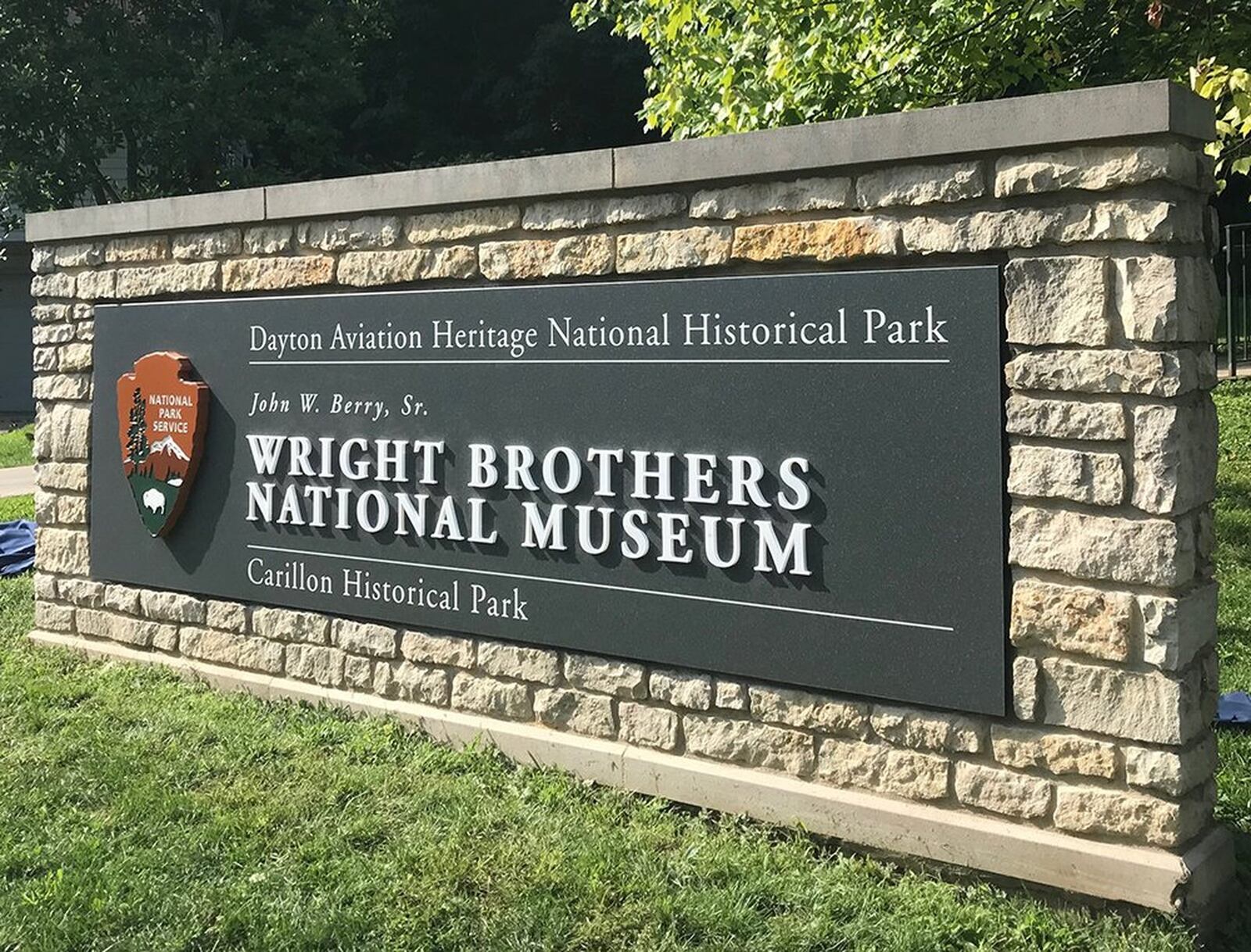 It’s official. Dayton is now home to the Wright Brothers National Museum at Carillon Historical Park. The John W. Berry Senior Wright Brothers Aviation Center has earned an official national designation. Sarah Franks/Staff