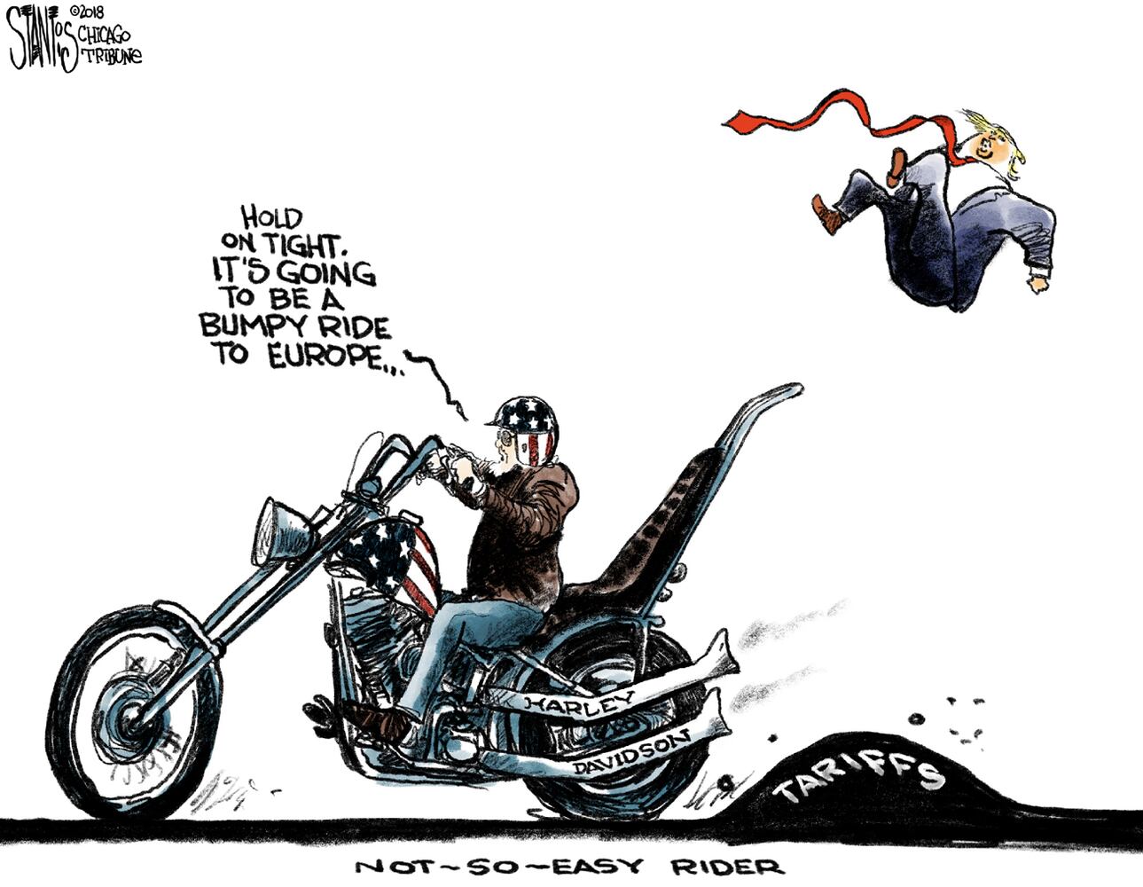 Week in cartoons: Supreme Count rulings, Harley-Davidson, and more
