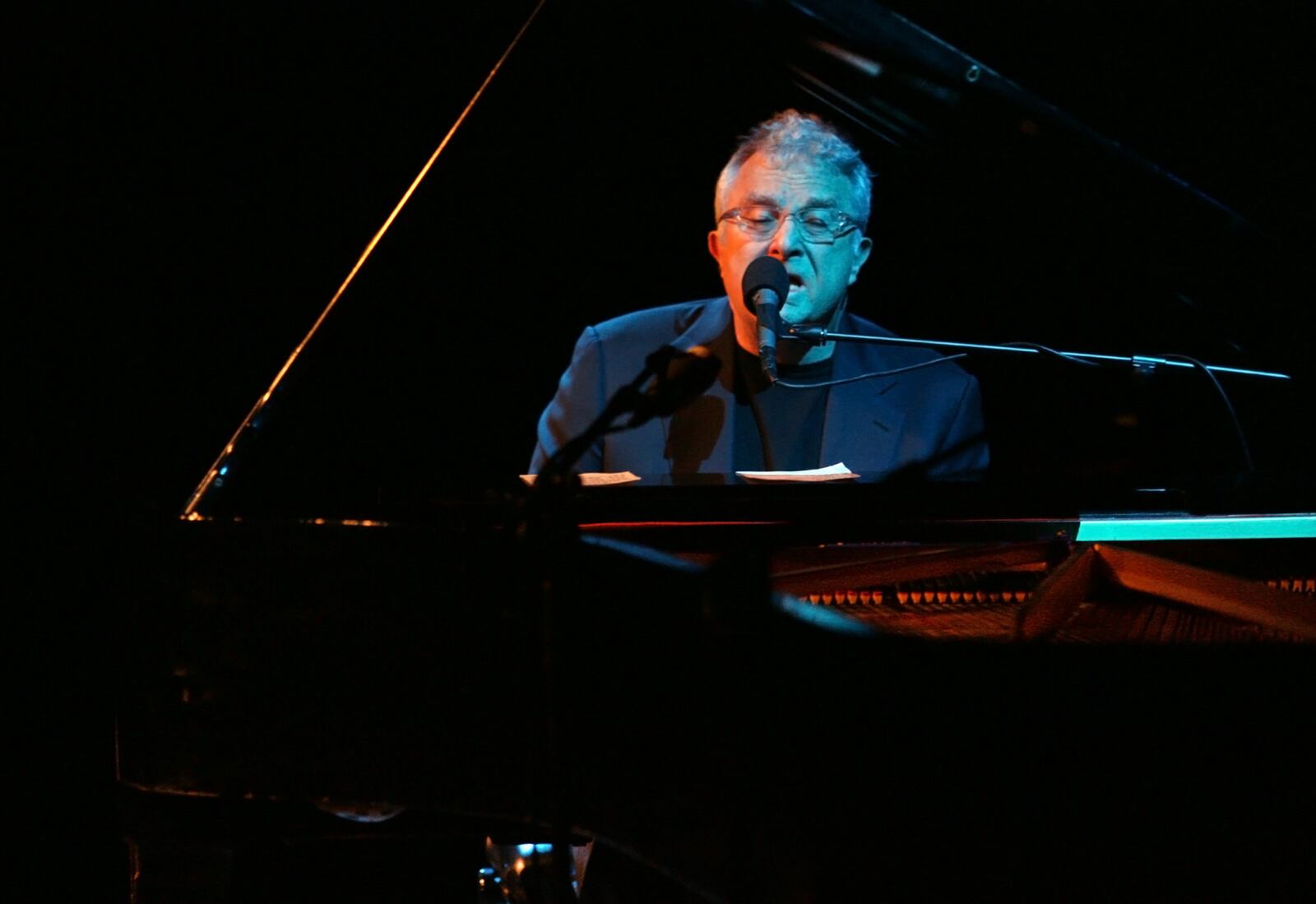 Singer Randy Newman performs during a concert at the Finkelman Auditorium on the Miami University-Middletown campus in Middletown, Ohio Saturday Feb 19, 2011. FILE