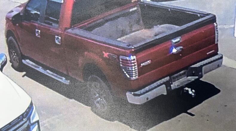 A maroon pickup truck involved in the abduction of a 14-year-old girl. WARREN COUNTY SHERIFF'S OFFICE, CONTRIBUTED