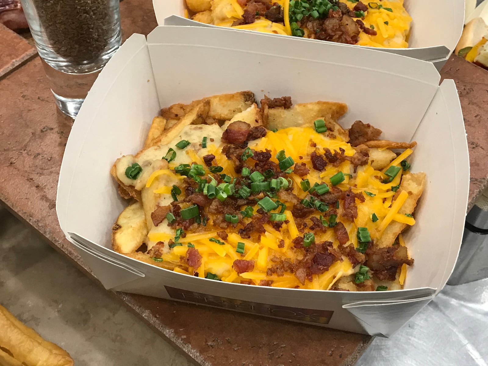 Goetta Fry Box at Great American Ball Park: Cincinnatians know that goetta is used to make and flavor all kinds of dishes. In this case, it’s a box filled with fries or tots (your choice) and topped with goetta gravy, bacon, shredded cheddar cheese, and green onions. CONTRIBUTED