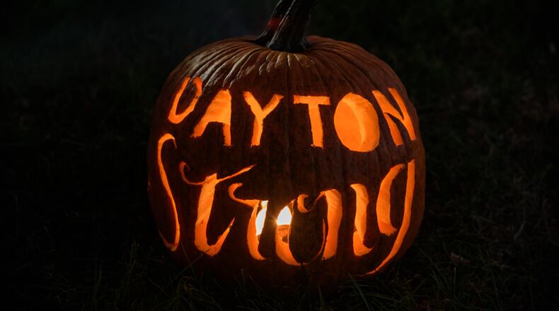 Every year on the Monday and Tuesday of Halloween week, the hill behind the Annunciation Greek Orthodox Church, glows bright with the light from hundreds of jack-o-lanterns for the Stoddard Avenue Pumpkin Glow. TOM GILLIAM / CONTRIBUTING PHOTOGRAPHER