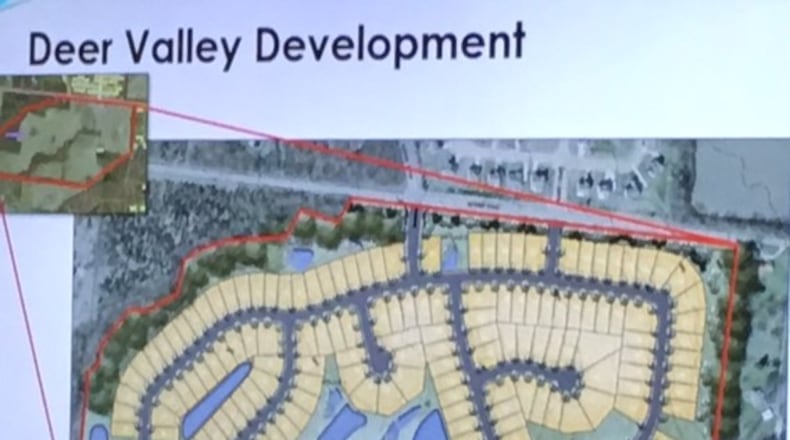 A proposal new home development – called Deer Valley - would include 187 houses by Ryan Homes on about 69 acres west of Pipestone Golf Course, according to the city.