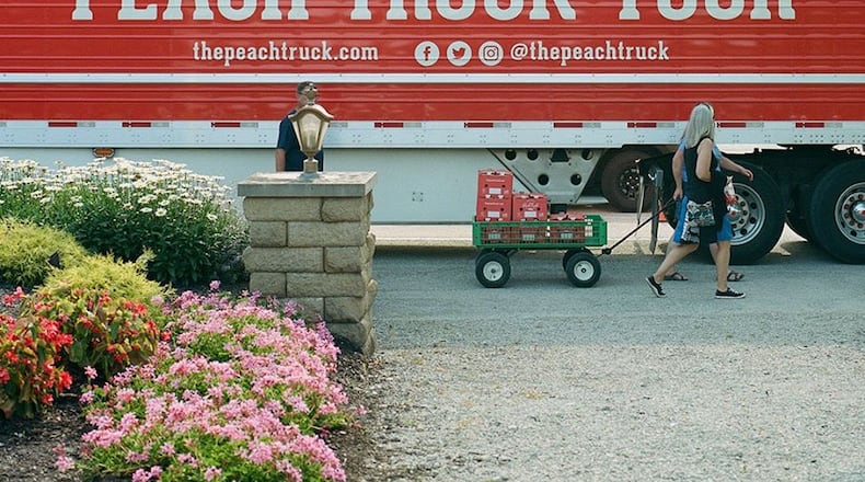 The Peach Truck is making stops in Dayton's key communities. Get your fresh Georgia peaches in Kettering, Beavercreek, Miamisburg, Xenia, Fairborn, Huber Heights, New Carlisle, Troy and more.