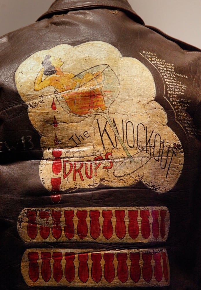 WWII jacket, nose art