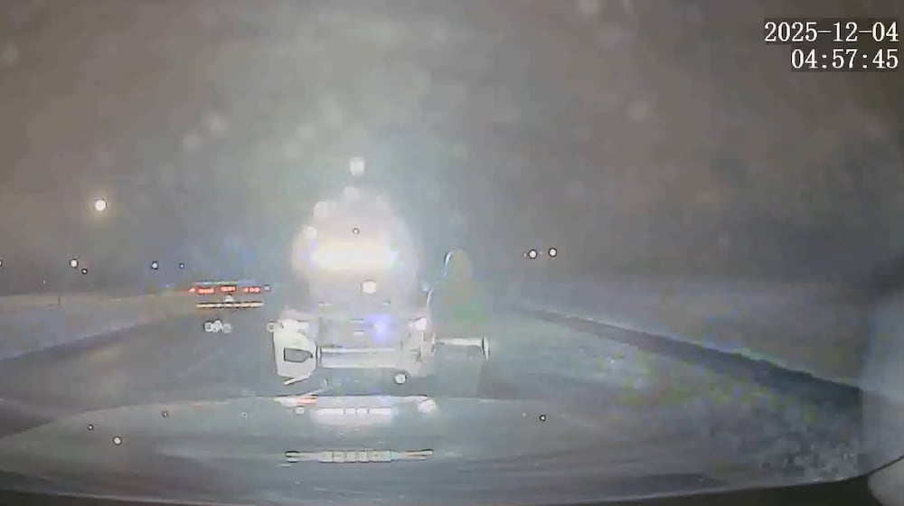 A suspect in a stabbing on Bonita Drive Thursday, Dec. 4, 2025, reportedly stole a locked Middletown Division of Police Cruiser after crawling through the window. The man was arrested in Independence, Kentucky, according to police. Photo courtesy Middletown Division of Police.