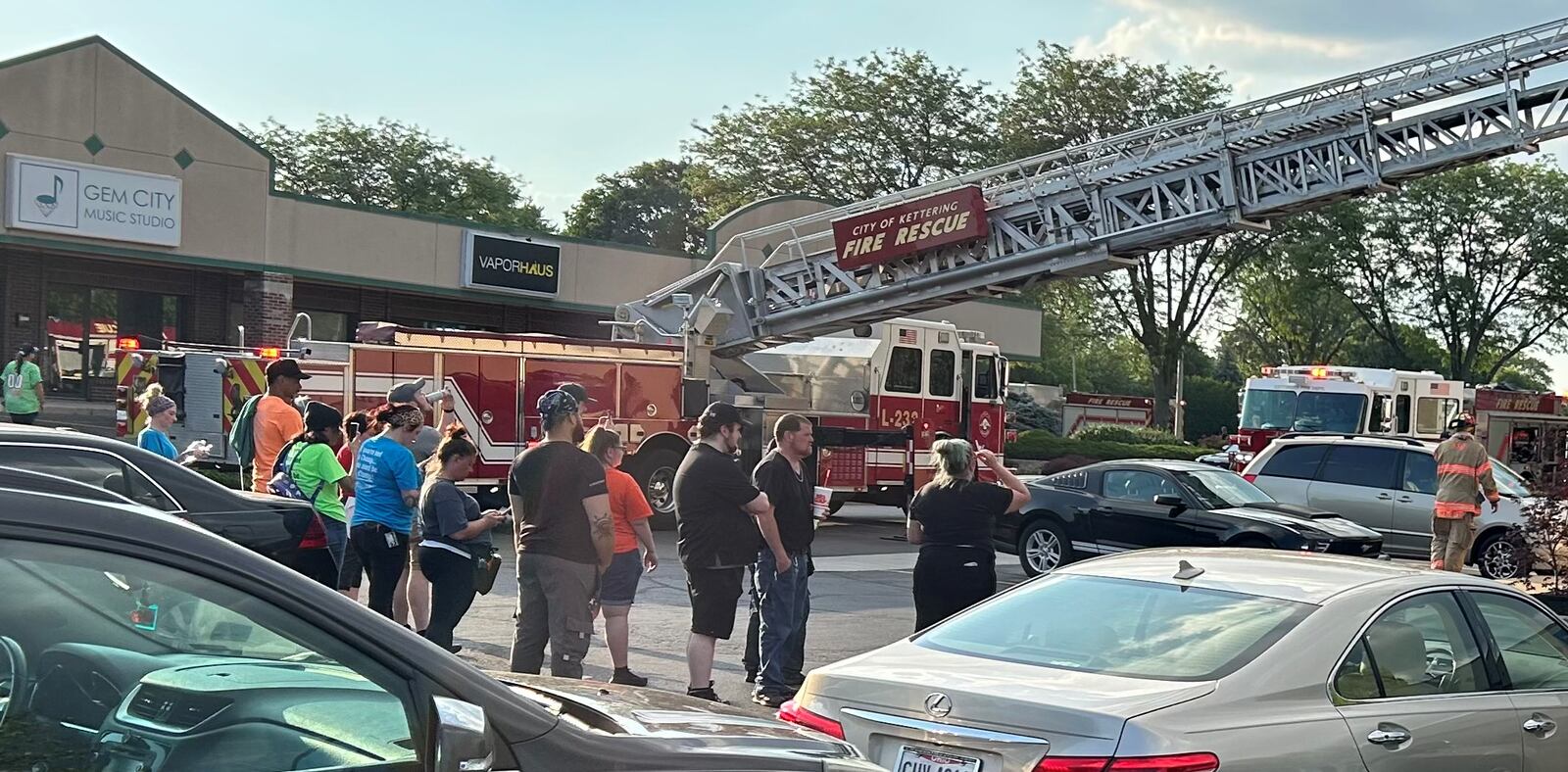 Fire crews responded to a fire reported at TJ Chumps in Kettering. JEREMY KELLEY, STAFF