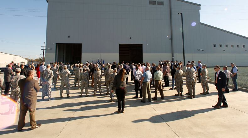The National Air and Space Intelligence Center held a ribbon cutting ceremony for the Haynes Hall facility in 2017 on Wright-Patterson Air Force Base.  FILE