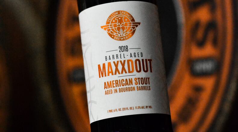 Yellow Springs Brewery's 2018 Barrel-Aged Maxxdout Stout go on sale today, Nov. 30, 2018. CONTRIBUTED