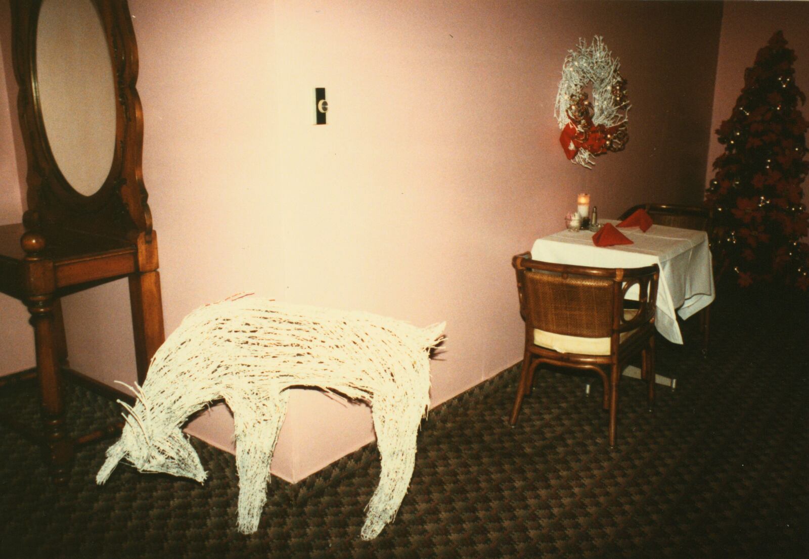 Rike's reindeer in Lazarus (formerly Rike's) dining room in downtown Dayton, 1988 COURTESY OF SPECIAL COLLECTIONS & ARCHIVES, WRIGHT STATE UNIVERSITY