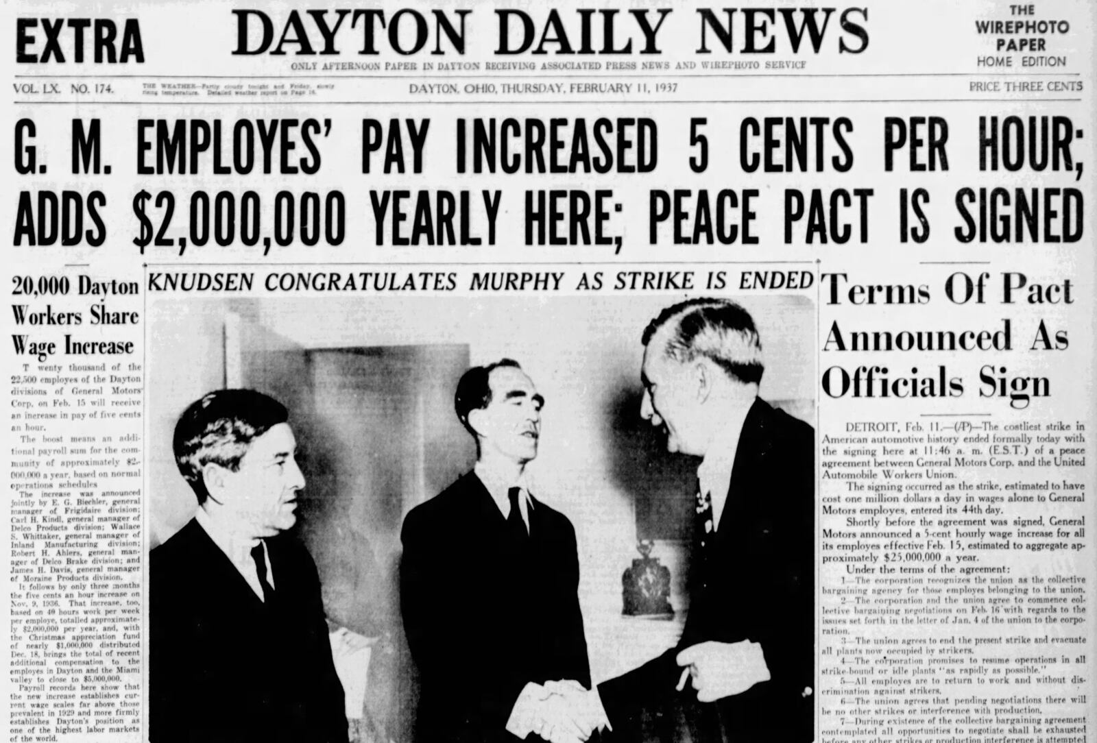Dayton Daily News Feb. 11, 1937. DAYTON DAILY NEWS ARCHIVES