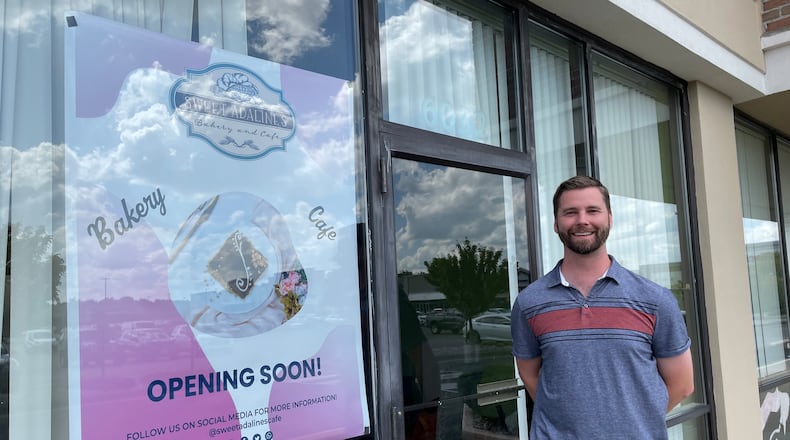 Tipp City native Adam Berning, owner of Sweet Adaline’s Bakery and Cafe. NATALIE JONES/STAFF