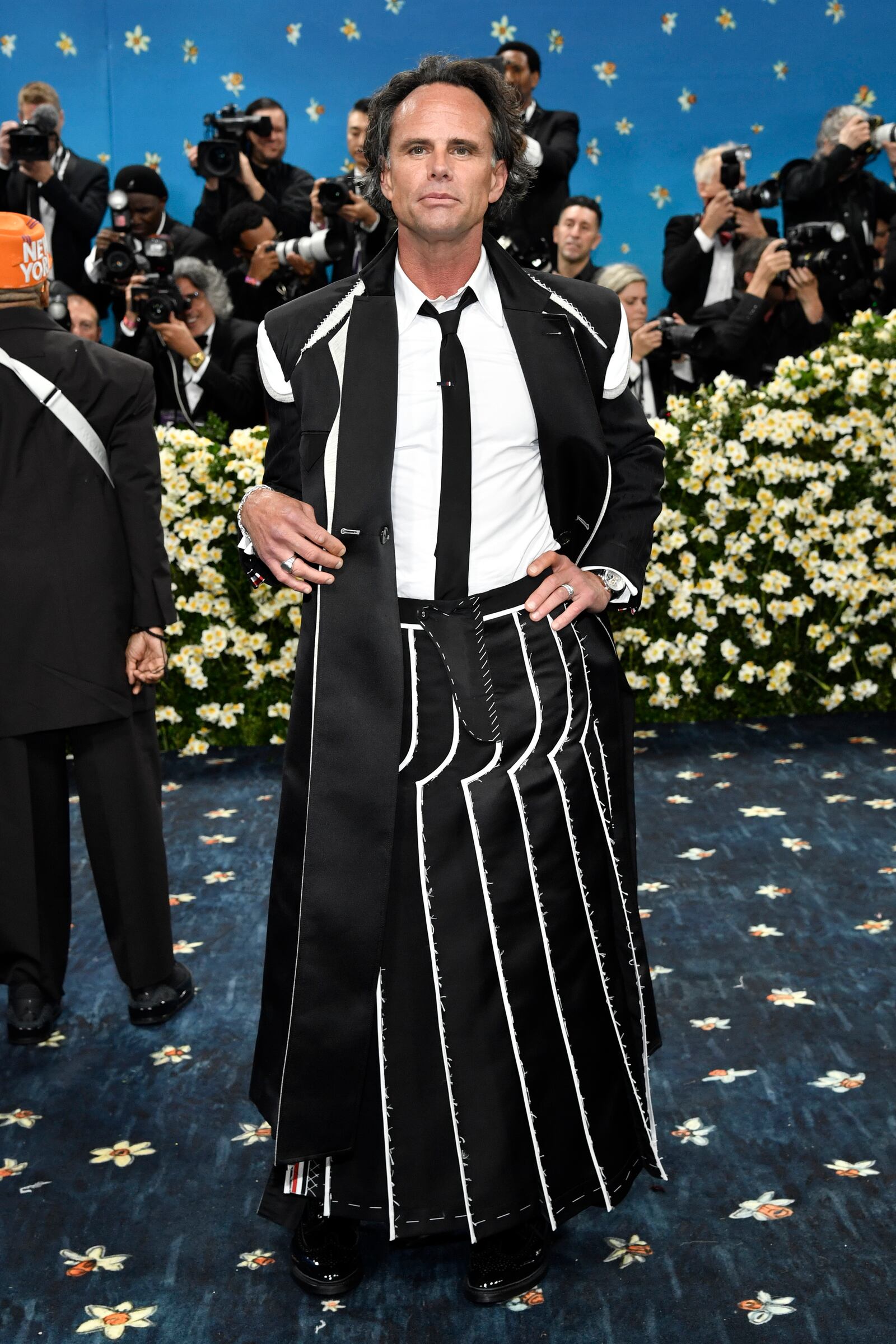 Walton Goggins attends The Metropolitan Museum of Art's Costume Institute benefit gala celebrating the opening of the "Superfine: Tailoring Black Style" exhibition on Monday, May 5, 2025, in New York. (Photo by Evan Agostini/Invision/AP)