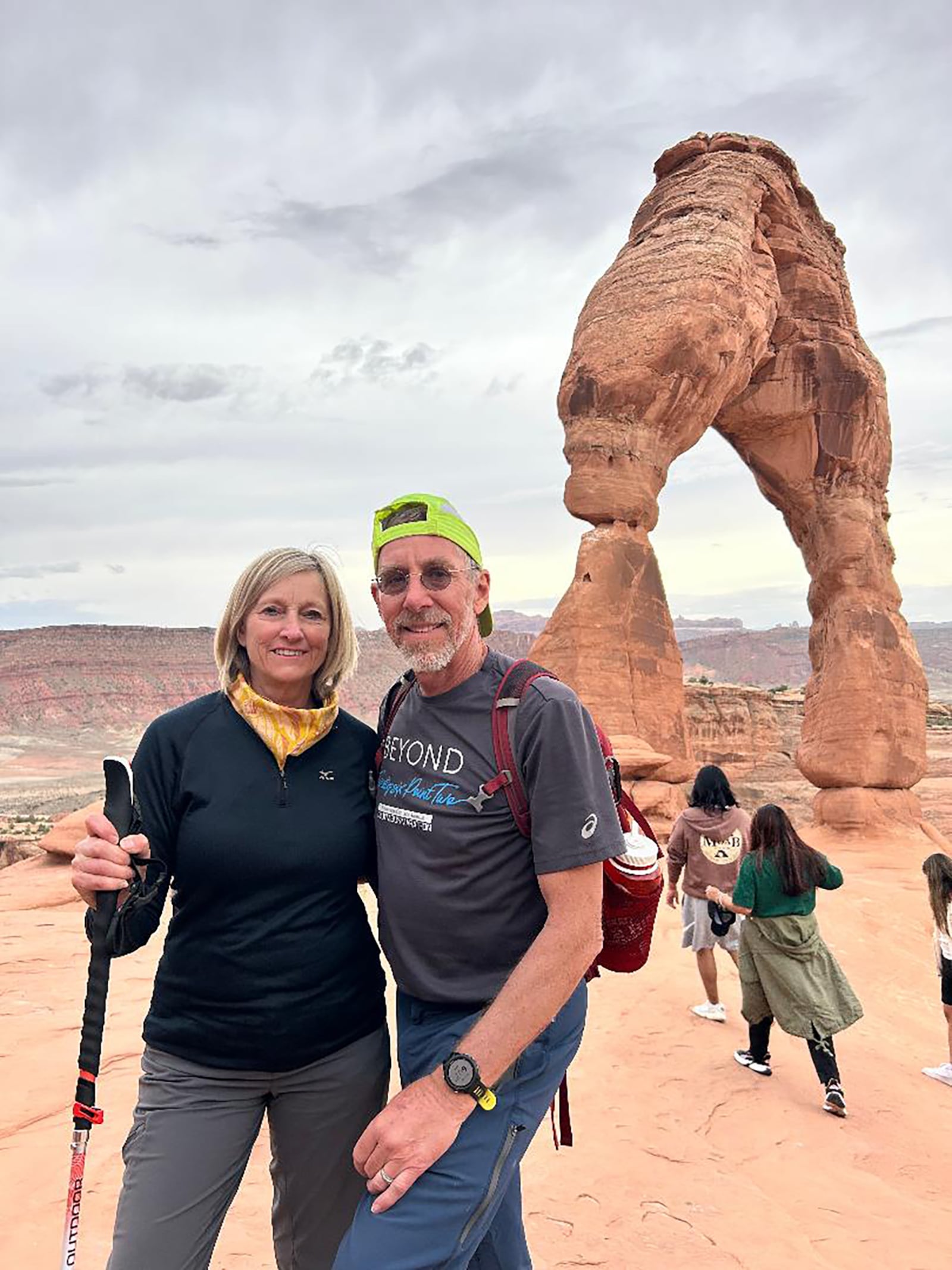 Jeanette McDaniel and her husband Jeffrey have always loved hiking and backpacking and continue to explore places like Arches National Park in Utah together. This photo was taken earlier this year. CONTRIBUTED