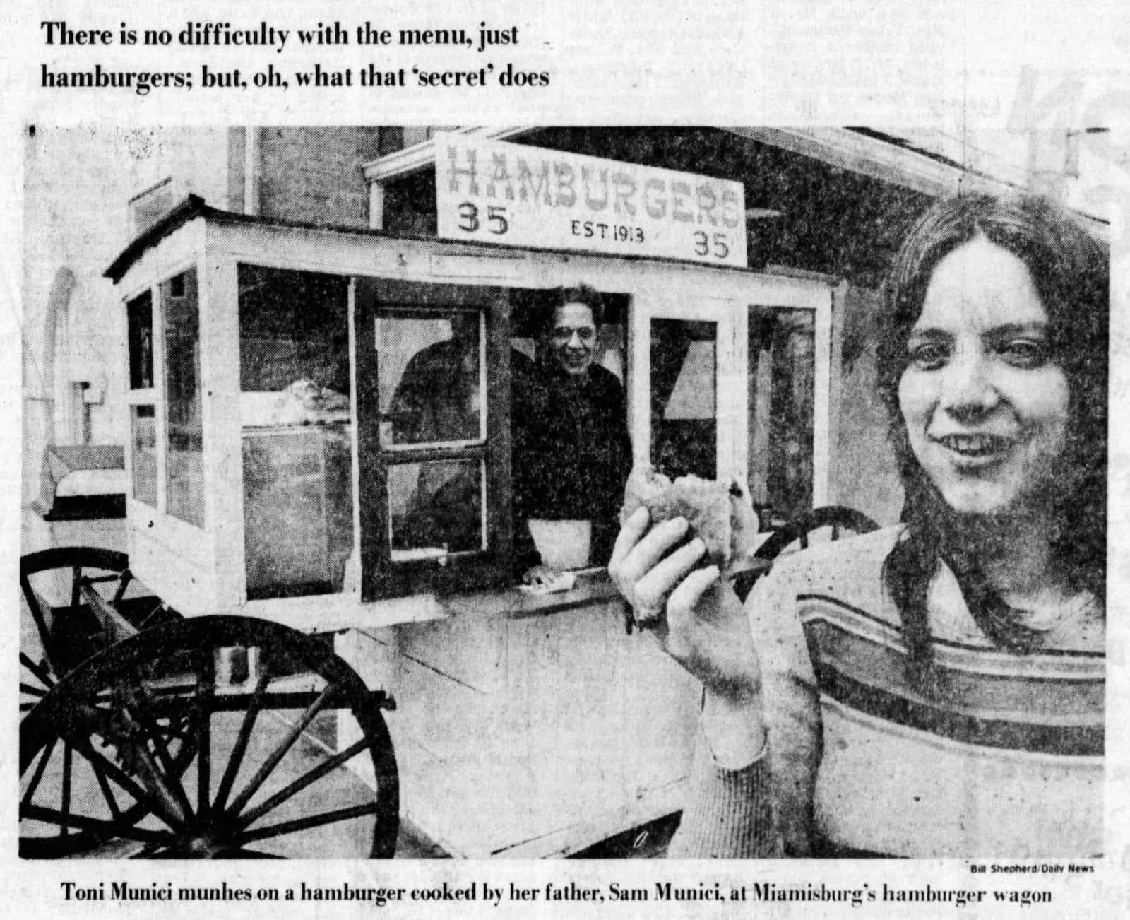 Miamisburg's Hamburger Wagon in 1976. DAYTON DAILY NEWS ARCHIVES