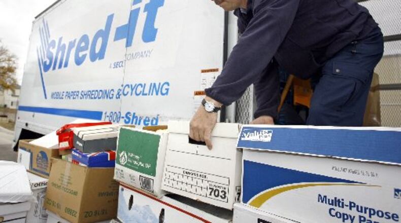 Huber Heights residents can participate in a free paper shredding event on July 14. Shred-it will provide the document destruction services. FILE