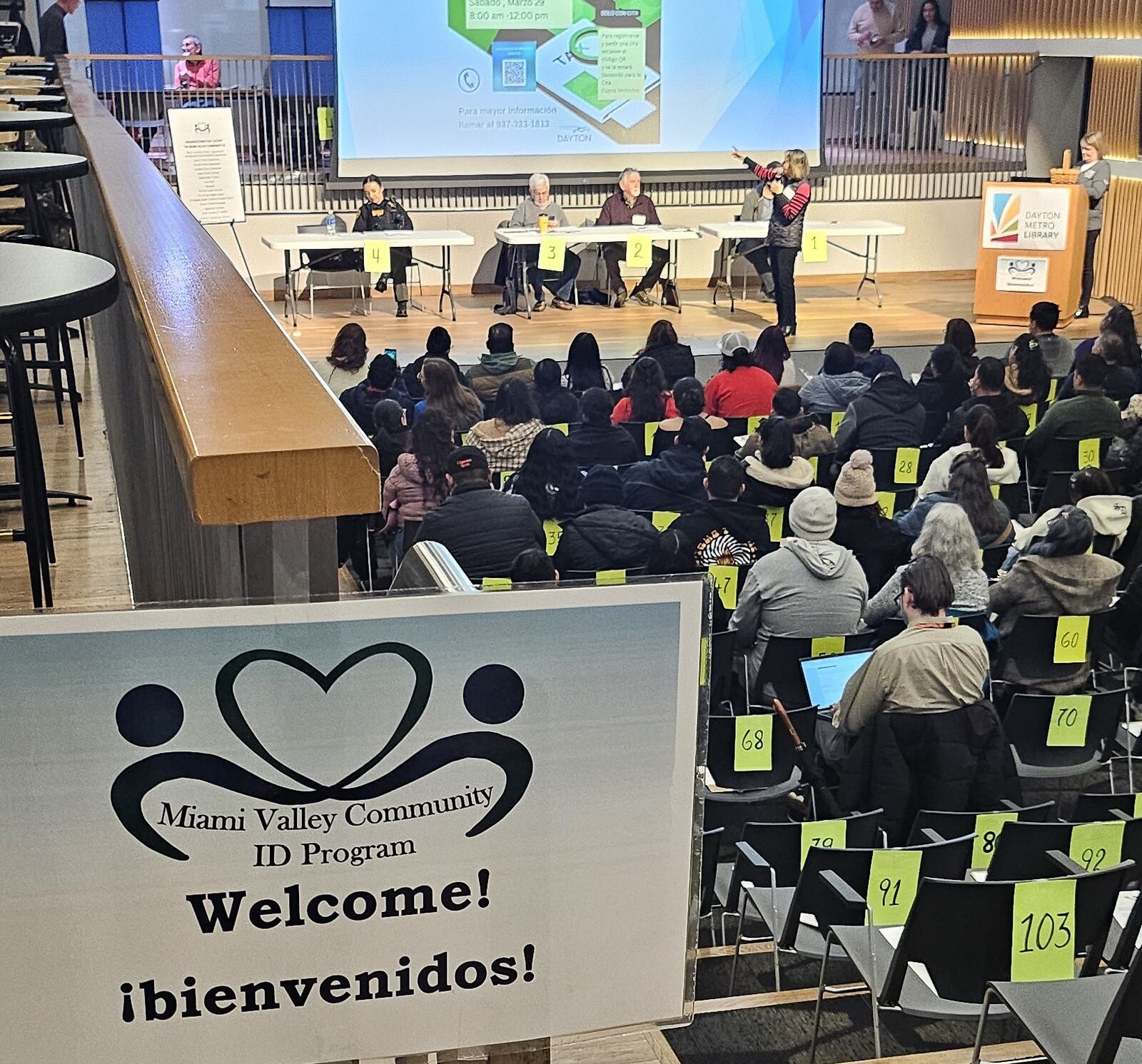 The main downtown Dayton Metro Library hosted a community ID card drive in mid-February. Several more ID card drives are planned for later this year. CORNELIUS FROLIK / STAFF