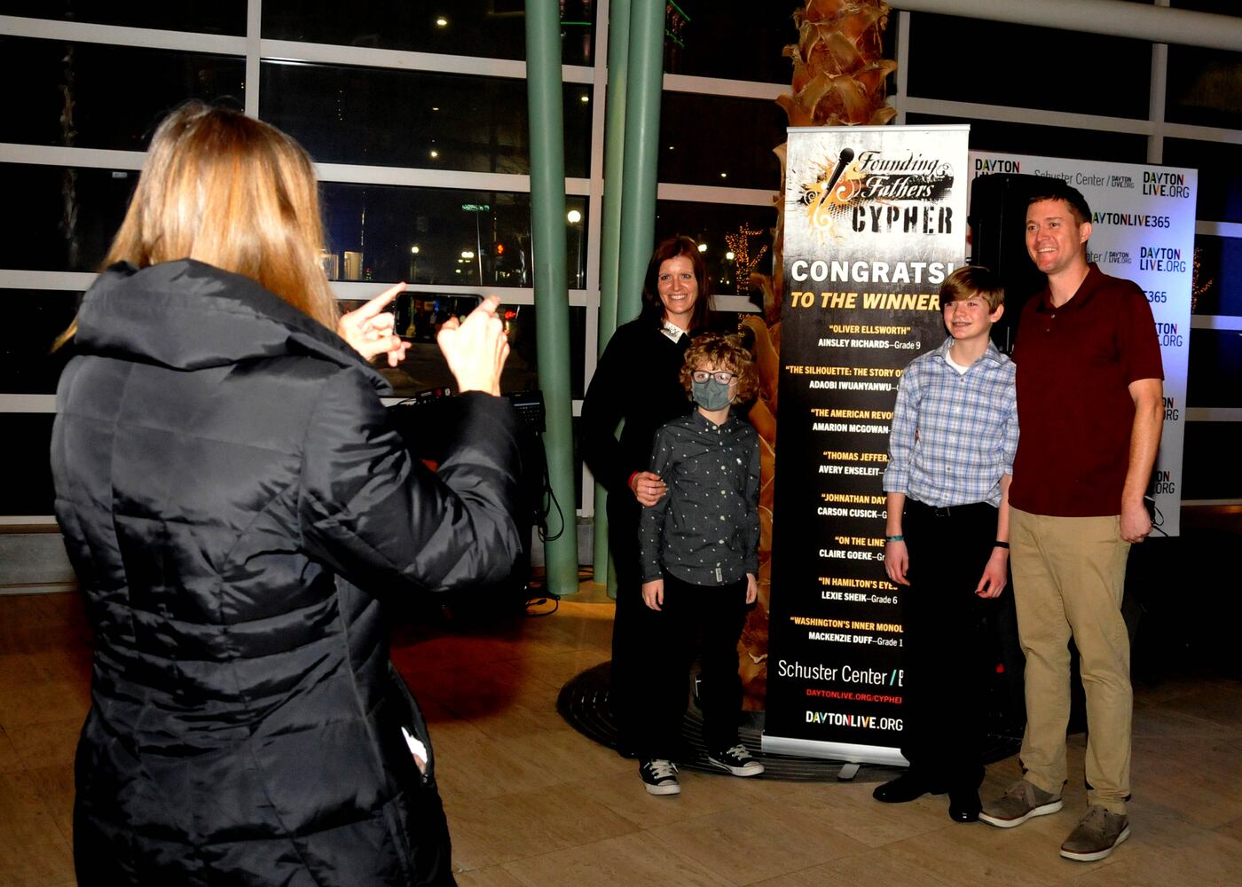 Founding Fathers Cypher at the Schuster Center’s Wintergarden. Did we spot you there?