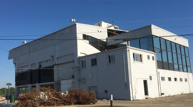 The grandstands were demolished to make way for an event center as part of redevelopment of the Warren County Fairgrounds. LAWRENCE BUDD/STAFF