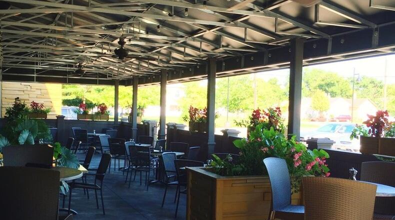 The patio at Coco’s Bistro in downtown Dayton is among many notable outdoor spots across the region. CONTRIBUTED