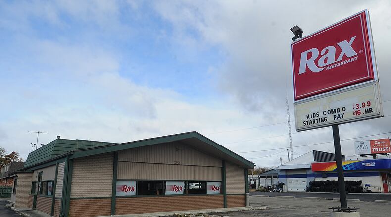 The Rax Restaurant in Park Layne near New Carlisle. MARSHALL GORBY\STAFF