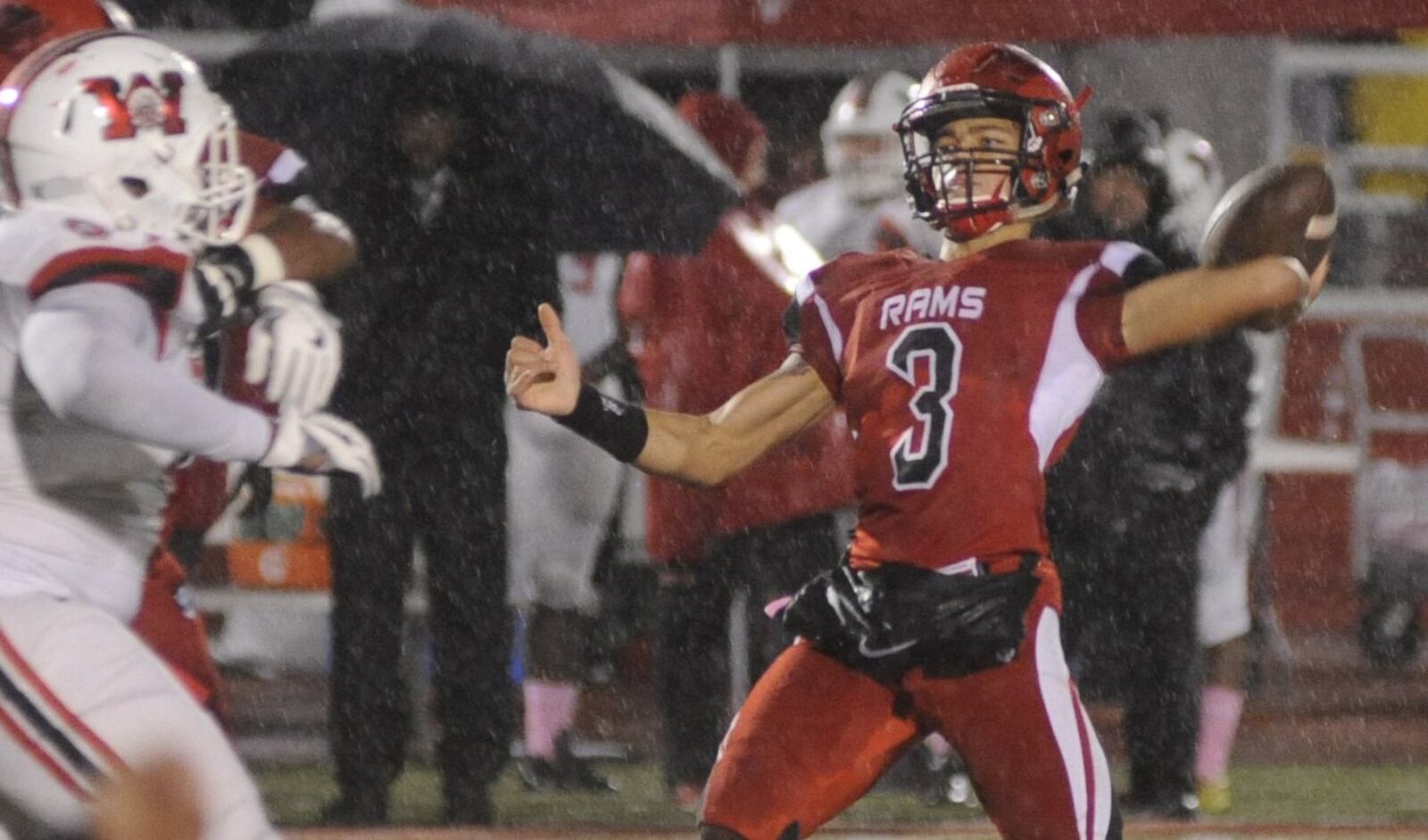 Trotwood QB Markell Stephens-Peppers. Trotwood-Madison defeated visiting Wayne 14-7 in a Week 10 GWOC crossover high school football game to complete a 10-0 regular season on Friday, Oct. 27, 2017. MARC PENDLETON / STAFF