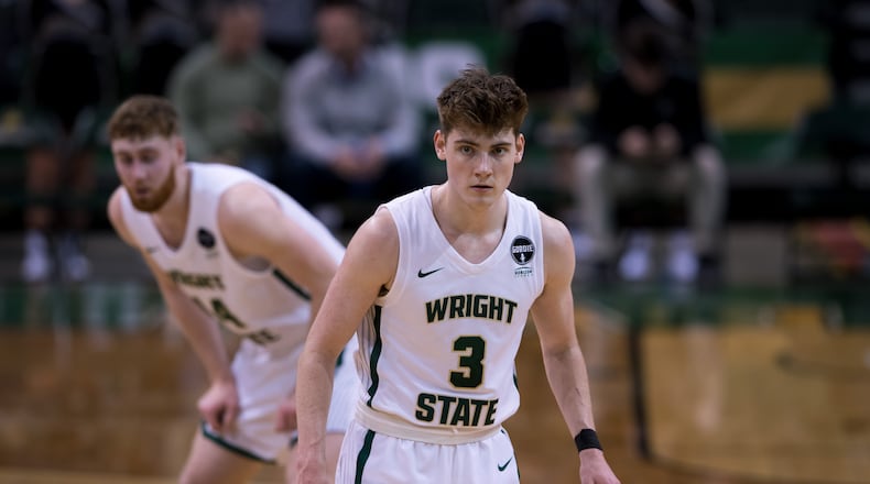 Wright State's Alex Huibregtse (3) is expected to begin the season in the starting lineup for the Raiders. Wright State Athletics photo