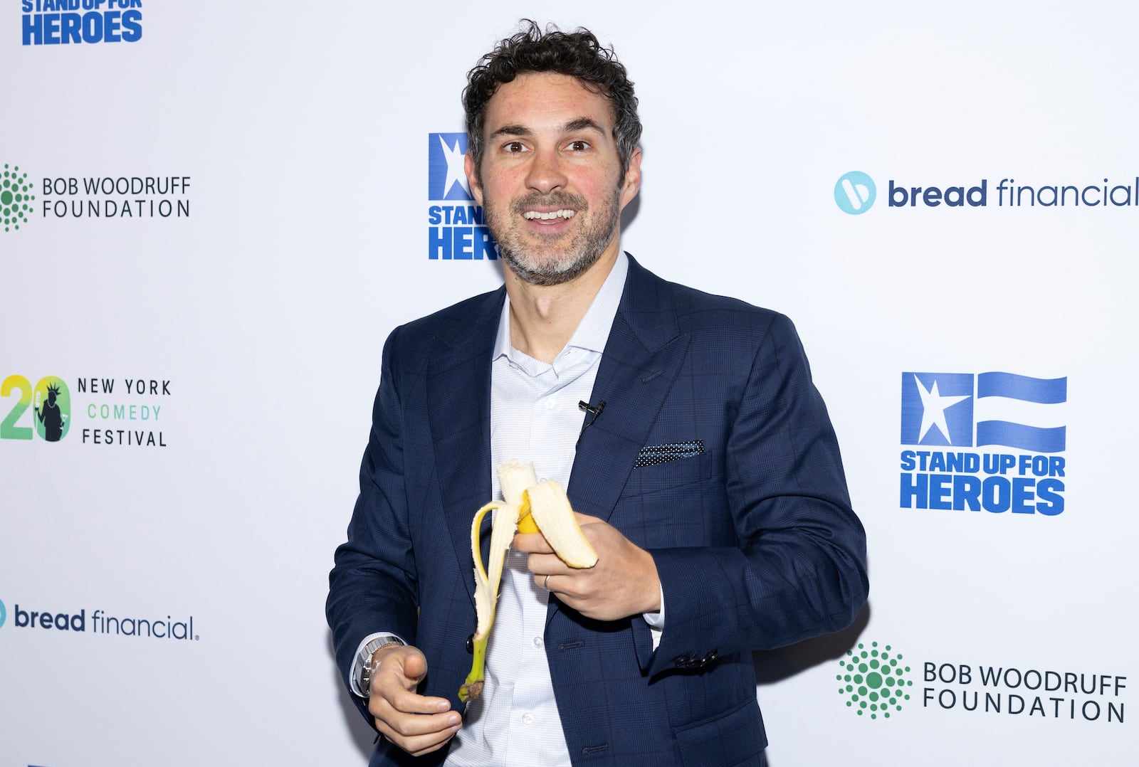 Mark Normand attends the 18th annual Stand Up for Heroes benefit, presented by the Bob Woodruff Foundation and the New York Comedy Festival, at David Geffen Hall on Monday, Nov. 11, 2024, in New York. (Photo by CJ Rivera/Invision/AP)