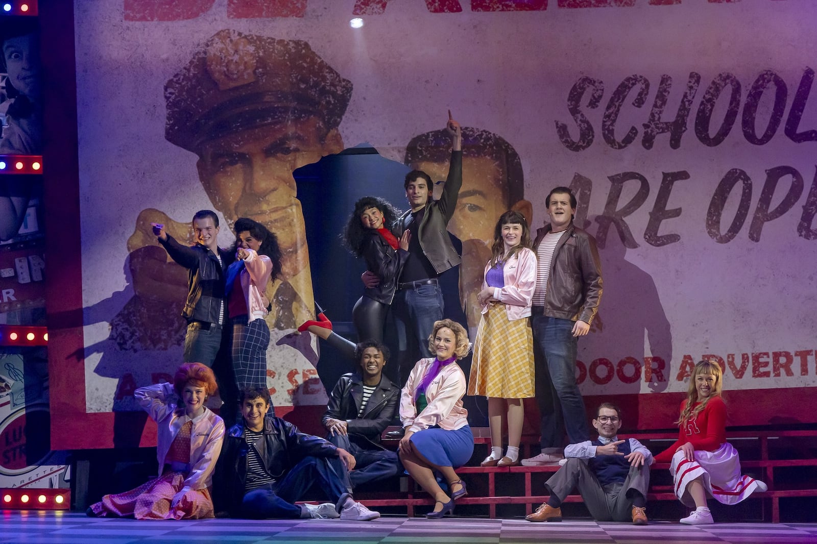 The cast of The Carnegie's production of "Grease." PHOTO BY THE CARNEGIE
