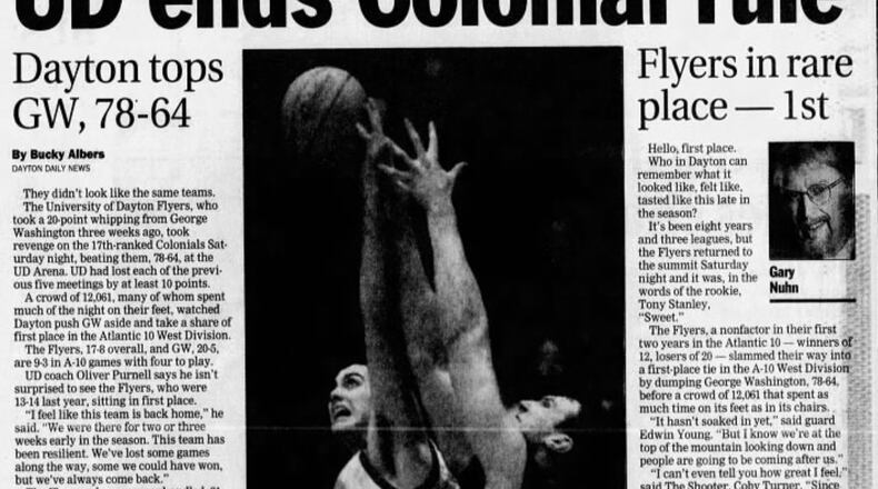 Feb. 15, 1998, Dayton Daily News sports page.