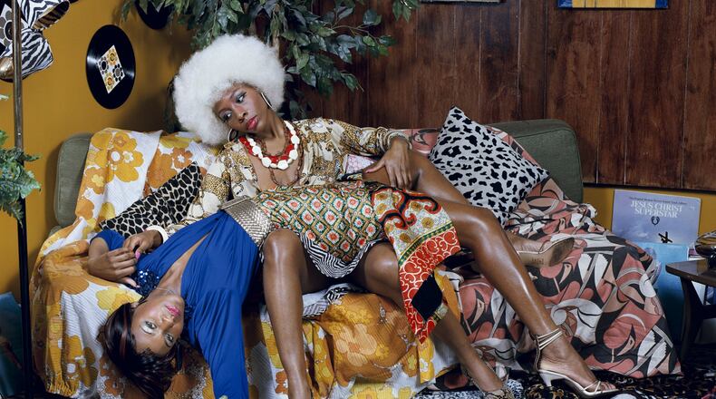 The Dayton Art Institute’s exhibit “Muse: Photographs by Mickalene Thomas and tete-a-tete,” will be in Dayton Oct. 17, 2018 through Jan. 13, 2019. It features photographer Mickalene Thomas. This photo is entitled ” La le on d amour.” CONTRIBUTED