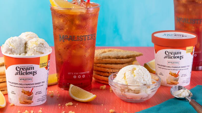 McAlister’s Deli partners with Creamalicious to launch sweet tea ice cream in celebration of National Iced Tea Day.