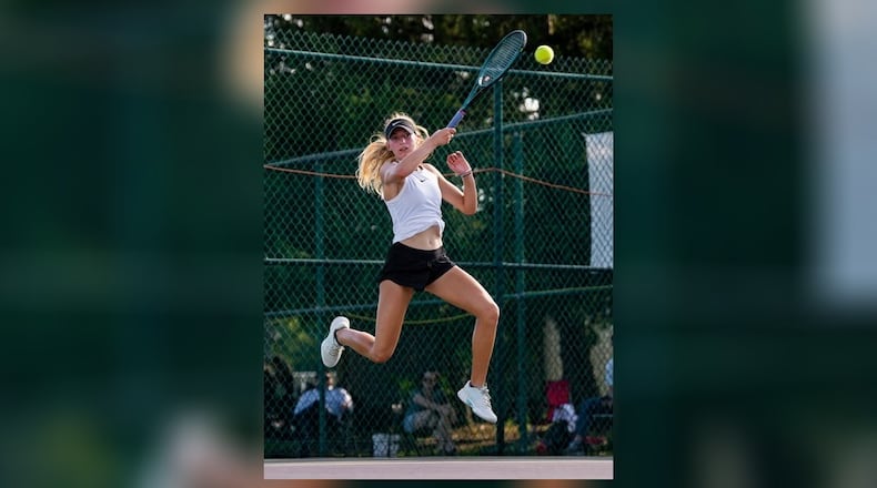 Centerville junior Elise Hedrick started the season 16-1 for the state-ranked Centerville Elks. MEGAN ALLEN/CONTRIBUTED