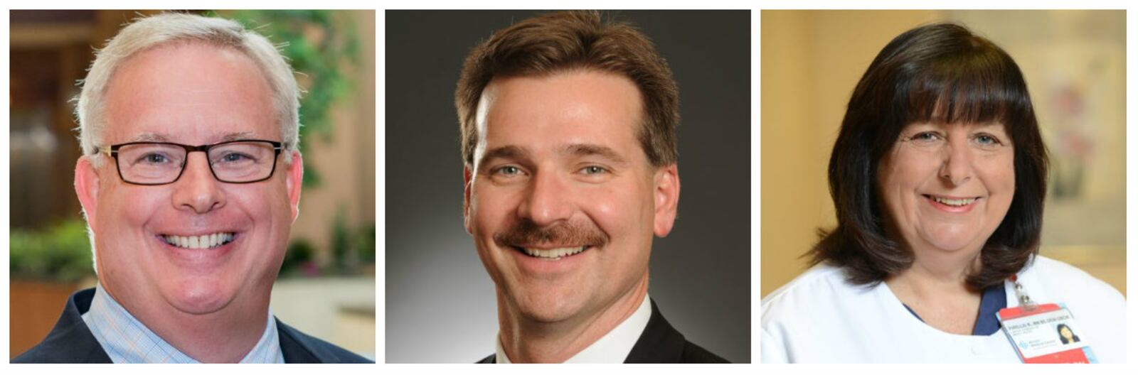 Dr. Charles Hageman, Dr. John Miller and nurse Phyllis Rudokas of Atrium Medical Center.