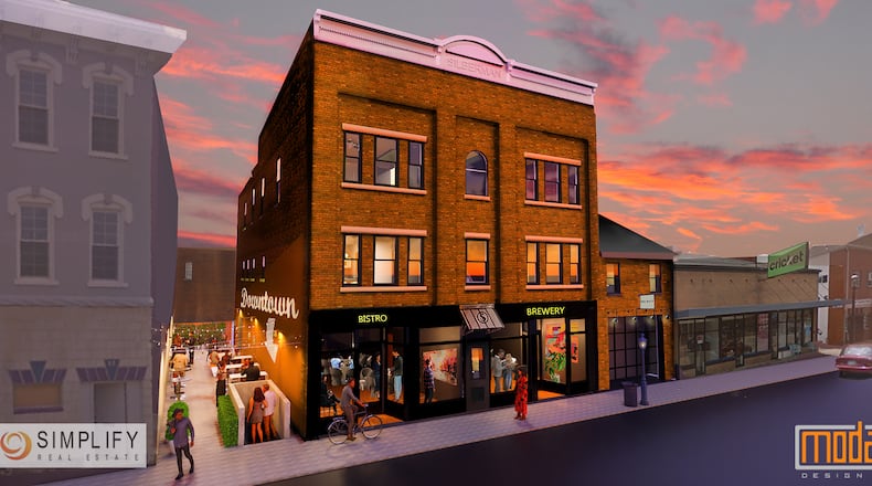 Springboro-based commercial real estate development company Simplify Real Estate closed Aug. 19 on the two-story Suttman building at at 24-32 S. Main St. in downtown Miamisburg. With the help of MODA4 Design and Architecture, Simplify will renovate the site for mixed use with a restaurant and brewery on the first floor and apartments on the second and third floor.