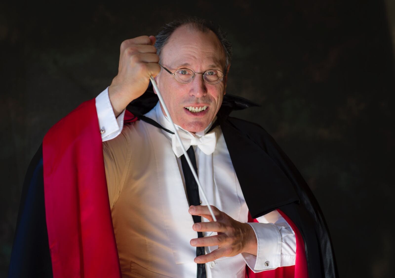 Neal Gittleman is Dracula for the Halloween concert. CREDIT Andy Snow