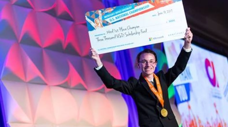 Jacob Riffel recently was named the 2019 Microsoft Office Specialist (MOS) U.S. National Champion in Microsoft Word 2016. He is a 17-year-old graduate from Miamisburg High School. CONTRIBUTED