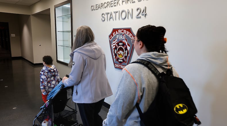 The Clearcreek Fire District held a grand opening celebration Monday, March 24, 2025, of Station 24, its 22,000-square-foot new fire station and headquarters in Springboro. MARSHALL GORBY\STAFF