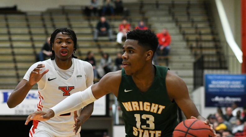 Wright State’s Malachi Smith scored a career-high 17 points off the bench Thursday as the Raiders rallied to top Youngstown State on the road. CONTRIBUTED PHOTO