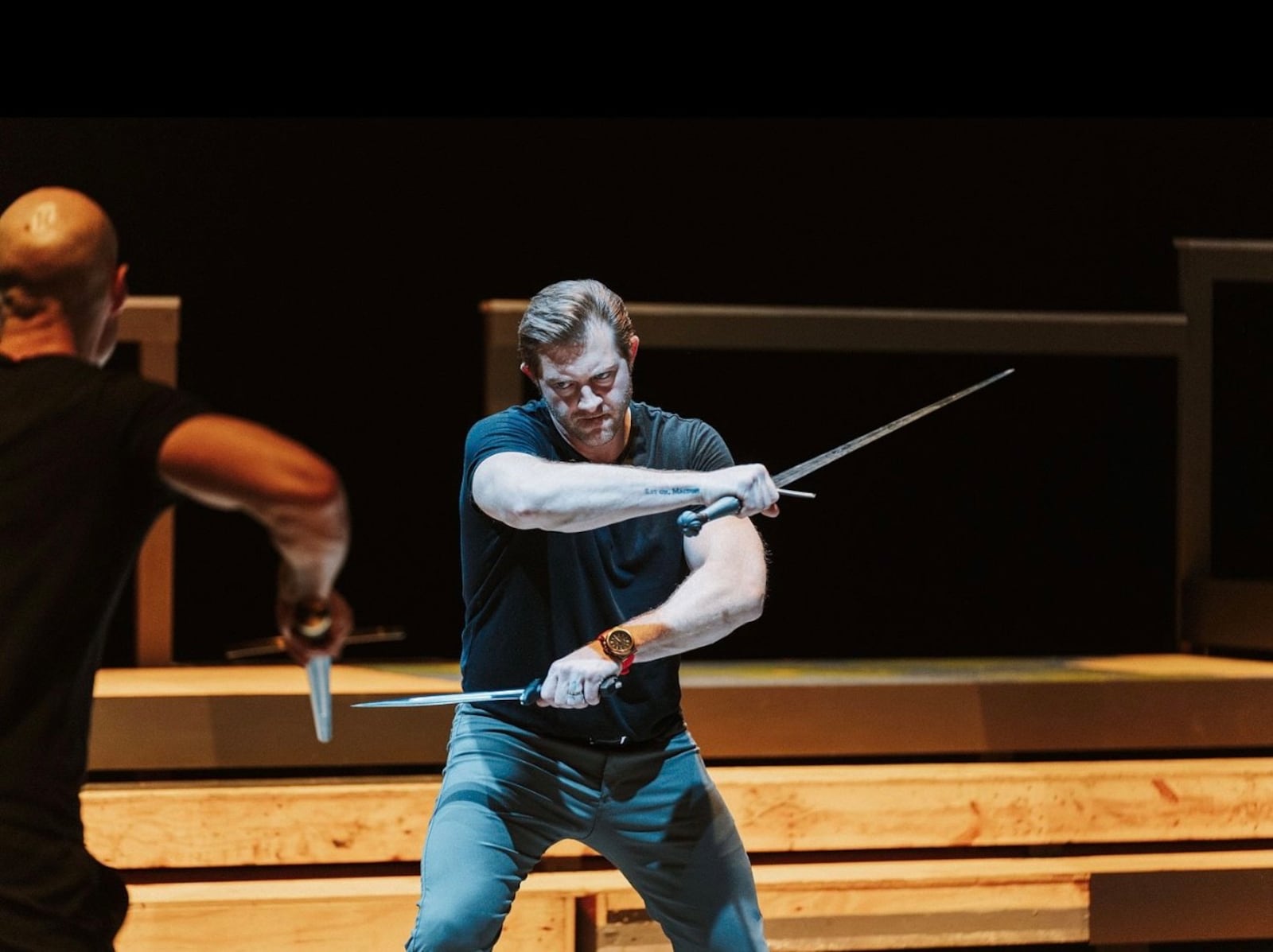 Andrew Mitakides as "Macbeth" in the Gem City Groundlings recent production.

CONTRIBUTED