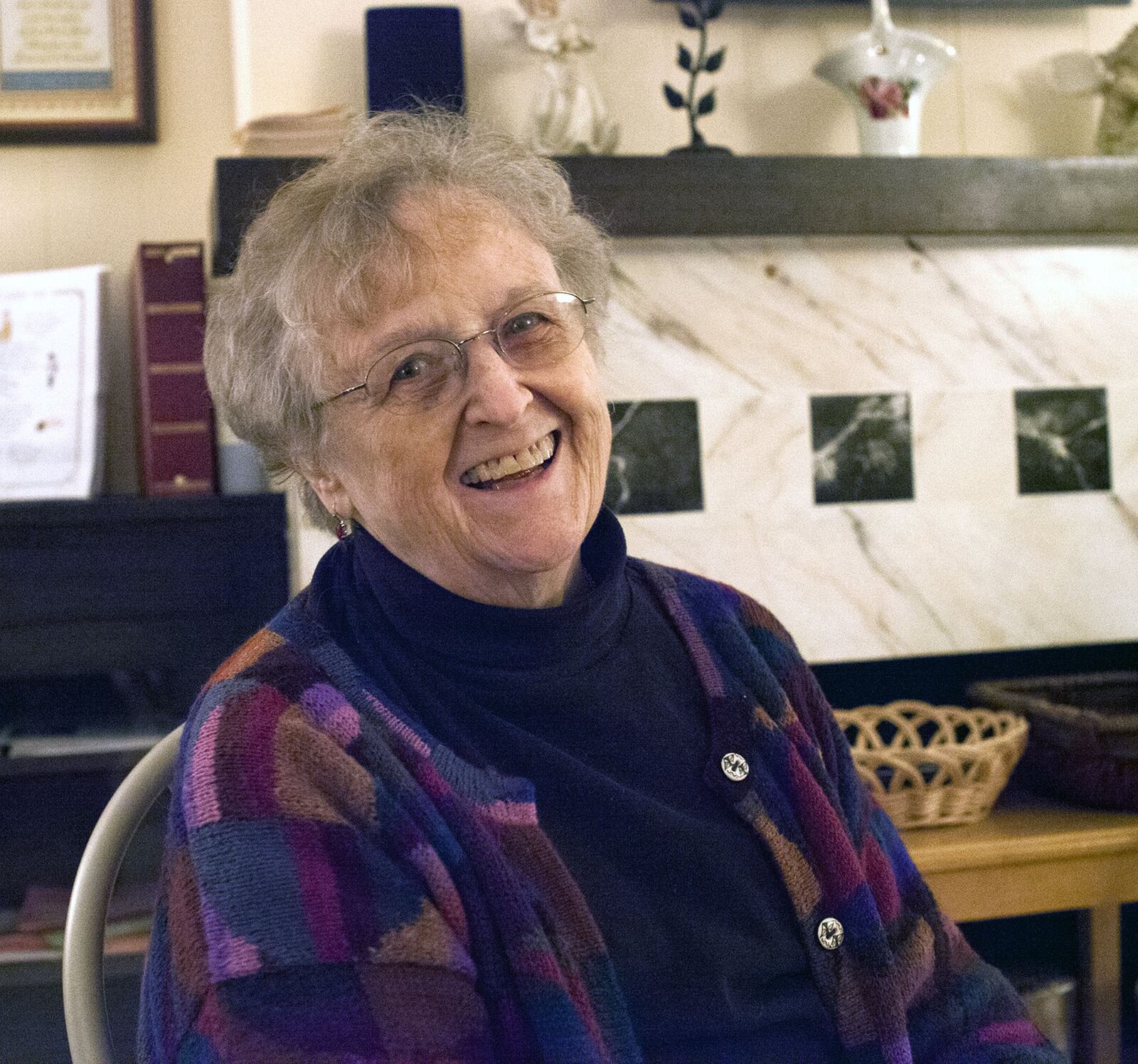 Sister Rose Martin Morand leads a program that makes Peace Circles for women inmates in the Montgomery County Jail to help support the women.