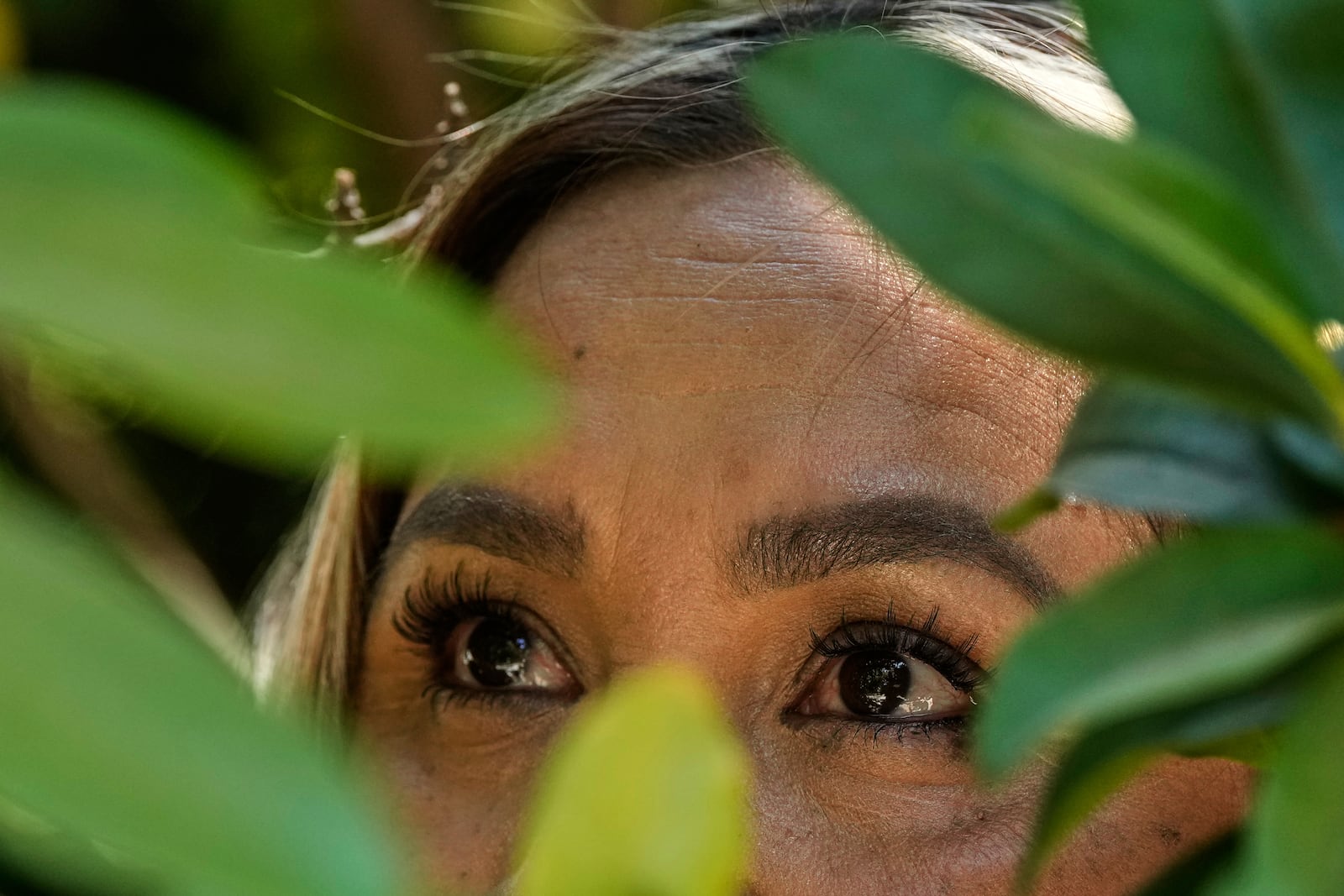 Maria, who requested to use only her first name out of fear of deportation, is photographed Thursday, June 26, 2025, in Sacramento. (AP Photo/Godofredo A. Vásquez)